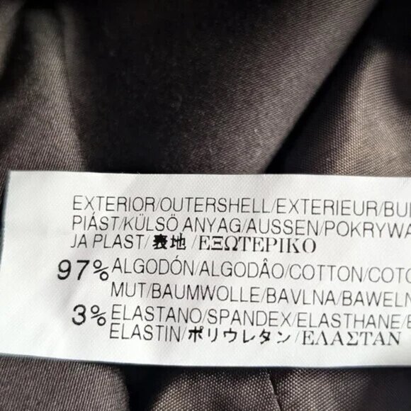 ZARA basic BLAZER jacket 97% COTTON Sz MED 1 BUTTON BROWN MADE in SPAIN ** A GEM - Picture 8 of 11